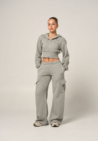 CARGO TRACK PANTS - MARL GREY