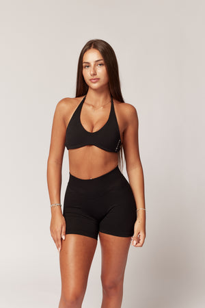 REFINE RAYA CROP - BLACK