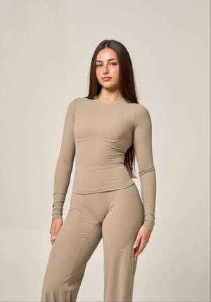 SIGNATURE STAPLE LONG SLEEVE - VINTAGE KHAKI