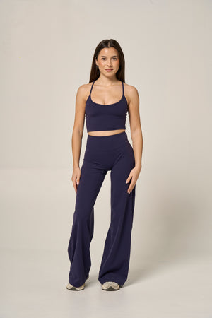 SIGNATURE STRAIGHT LEG PANTS (PETITE) - NAVY