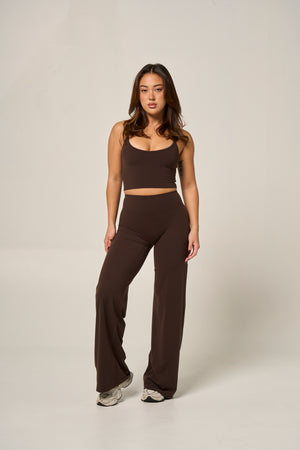 SIGNATURE STRAIGHT LEG PANTS (REG) - ESPRESSO