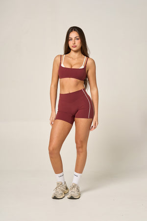 CONTRAST SHORTS - MERLOT