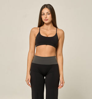 CLOE CROP - BLACK
