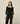 JADE QUARTER SLEEVE TOP - BLACK