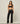 FOLD OVER STRAIGHT LEG PANTS (REG) - BLACK/CHARCOAL