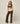 FOLD OVER STRAIGHT LEG PANTS (REG) - ESPRESSO/BONE