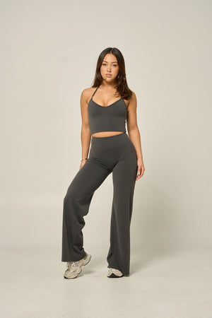 SIGNATURE STRAIGHT LEG PANTS (REG) - CHARCOAL
