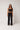 FOLD OVER STRAIGHT LEG PANTS (TALL) - BLACK