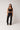 FOLD OVER STRAIGHT LEG PANTS (TALL) - BLACK