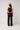 FOLD OVER STRAIGHT LEG PANTS (TALL) - BLACK