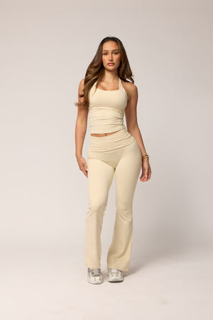 ALLURE FOLD OVER FLARES - BONE