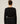 CINCHED LONG SLEEVE TOP - BLACK
