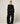 WIDE LEG TRACK PANTS - BLACK
