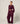 WIDE LEG TRACK PANTS - PLUM