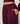 WIDE LEG TRACK PANTS - PLUM